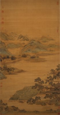 图片[1]-Qiu Ying Lianxi Fishing Hidden Map Axis-China Archive